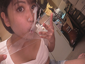 ごっくん淫語 耳元で聞く、ネバスペと喉越しごっくんのエロい音　天晴乃愛　サンプル画像02